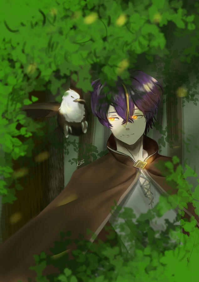 half body + background